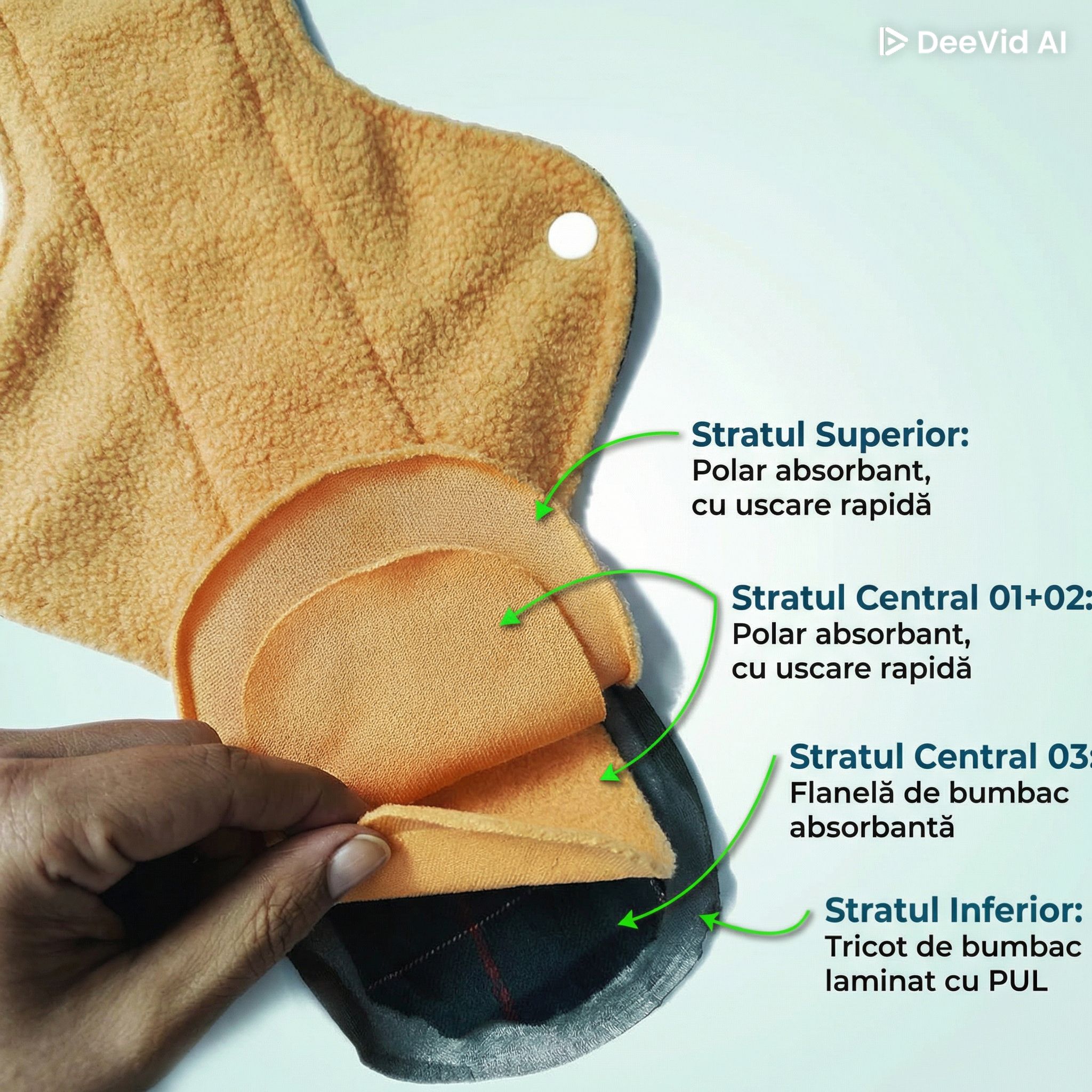Absorbante reutilizabile - vedere față